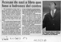 Acusan de nazi a libro que funa a ladrones del centro  [artículo]