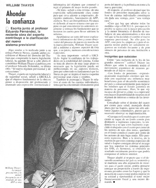 Ahondar la confianza.