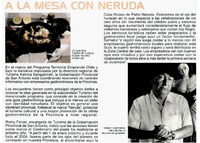 A la mesa con Neruda.