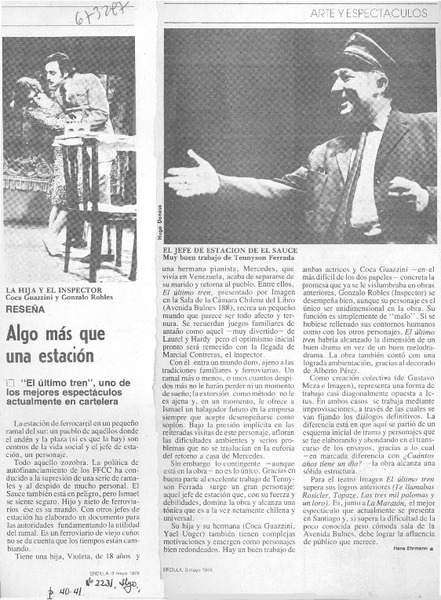 Algo más que una esctación