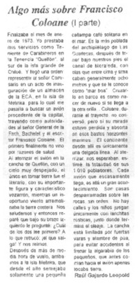 Algo más sobre Francisco Coloane (I parte)