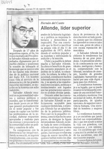 Allende, lider superior