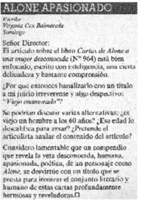 Alone apasionado.