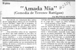 Amada mía"  [artículo] Wilfredo Mayorga.