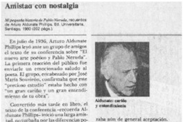 Amistad con nostalgia