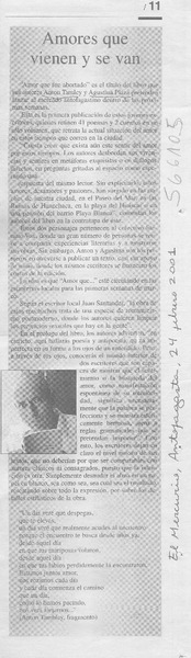 Amores que vienen y se van  [artículo]