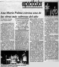 Ana María Palma estrena una de las obras más sabrosas del año