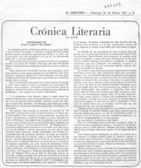 Aniversario de Juan Guzmán Cruchaga