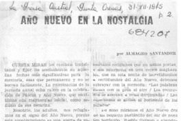Año nuevo en la nostalgia