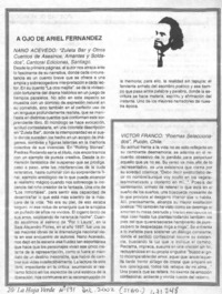 A ojo de Ariel Fernández