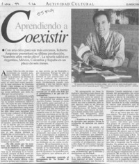 Aprendiendo a coexistir  [artículo]