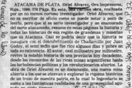 Atacama de plata.  [artículo]