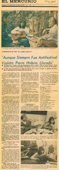 Aunque siempre fue antifestival Violeta Parra habría llorado": [entrevista]