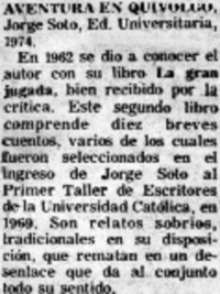 Aventura en Quivolgo.