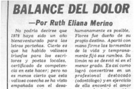 Balance del dolor