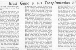 Blest Gana y sus trasplantados  [artículo] Carlos Cabello Reyes.