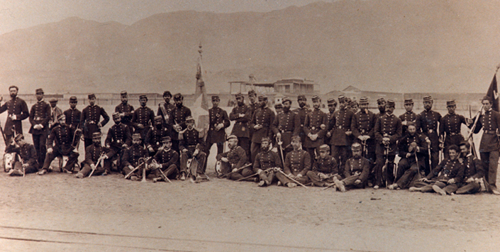 Regimiento 4º de Línea, Antofagasta 1879. Regimiento 4º de Línea, Antofagasta 1879.