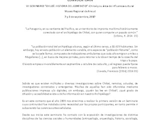 Convocatoria VII Seminario Chilo Historia del contacto