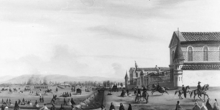 Parque Cousi�o, oleo de Giovatto Molinelli