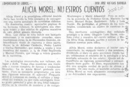 Alicia Morel: nuestros cuentos