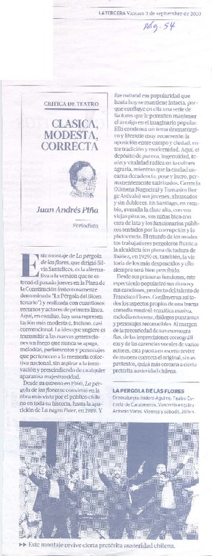 Clásica, modesta, correcta