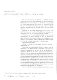 Conversando con Stella Díaz Varín (entrevista)