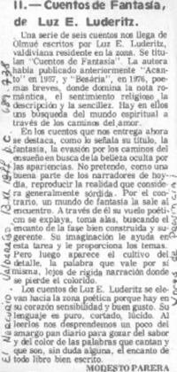 Cuentos de Fantasía