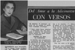 Del amor a la adivinanza con versos.