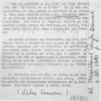 De la sangre a la luz