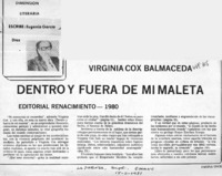 Dentro y fuera de mi maleta