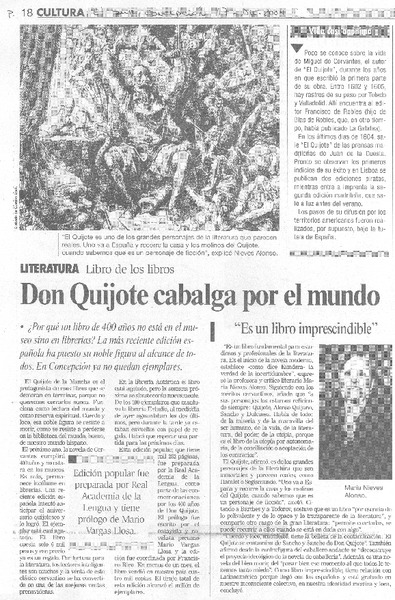 Don Quijote cabalga por el mundo