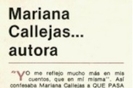 Mariana Callejas... autora