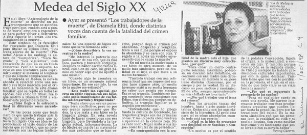 Medea del siglo XX (entrevista)