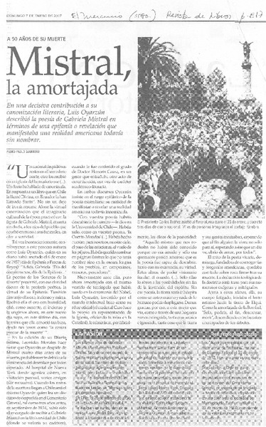 Mistral, la amortajada