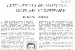 Patricia Morgan y Dolores Pincheira: dos mujeres extraordinarias