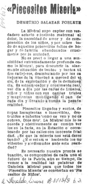 Piecesitos miseria"