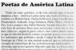 Poetas de América Latina