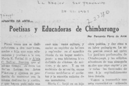 Poetisas y educadoras de Chimbarongo