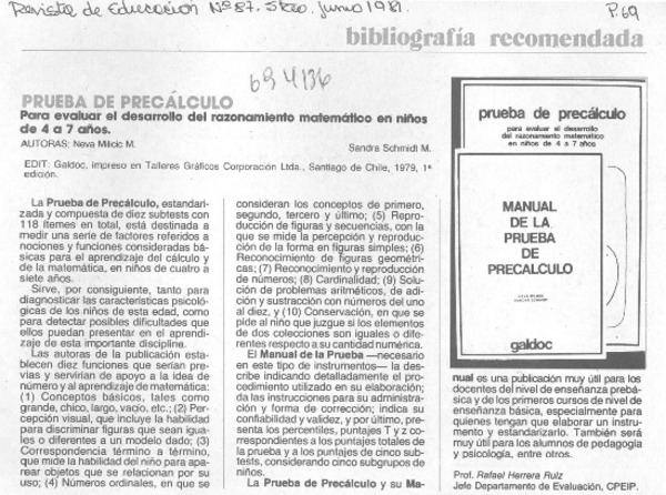 Prueba de precálculo