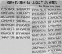 ¿Quién es quién - La ciudad ciudad y los signos