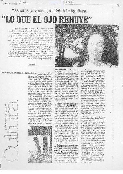 "Lo que el ojo rehuye" (entrevista)