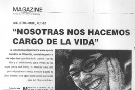 "Nosotras nos hacemos cargo de la vida" [entrevista]