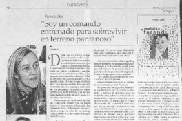 "Soy un comando entrenado para sobrevivir en terreno pantanoso" (entrevista)