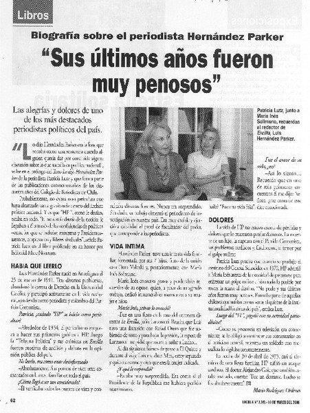 "Sus últimos años fueron muy penosos" (entrevista)