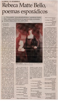 Rebeca Matte Bello, poemas esporádicos