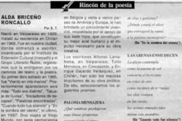 Rincón de la poesía : Alda Briceño Roncallo