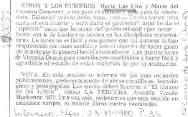 Simón y los números.