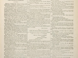 El Padre Cobos. Santiago, 9 de octubre de 1875. A�o I. N� 20. 4 pp.