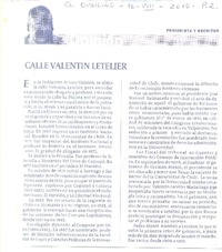 Calle Valentín Letelier
