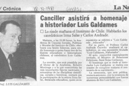 Canciller asistirá a homenaje a historiador Luis Galdames.